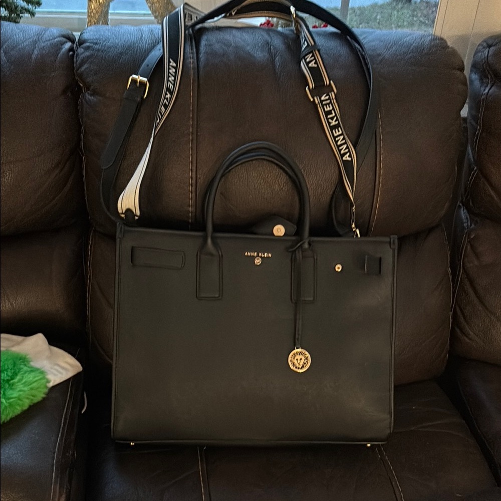 Anne Klein Black Tote Bag